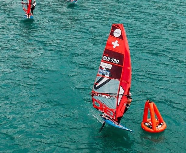 Aerial view of a race course